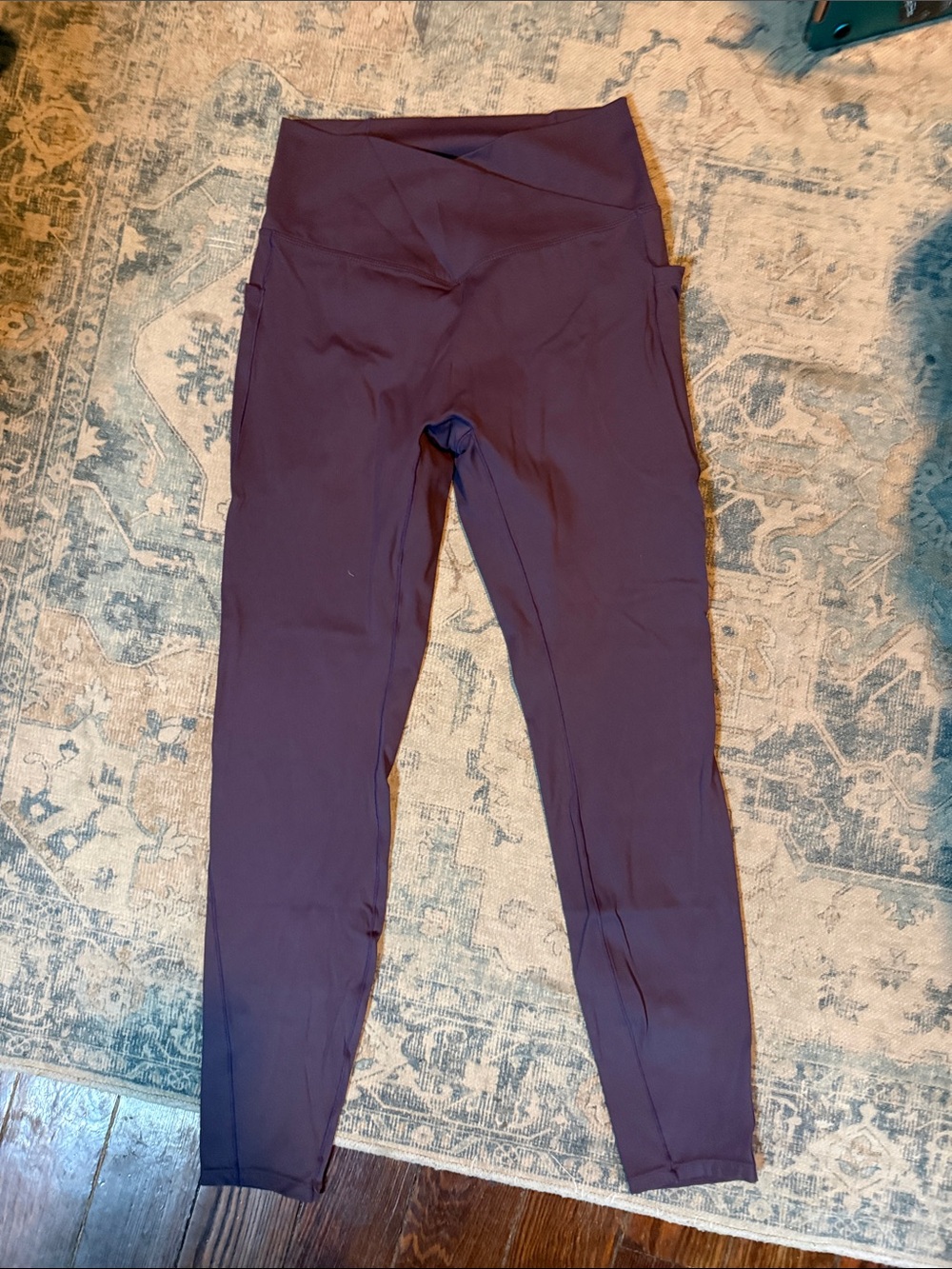 High-Rise Kids Leggings in Deep Plum